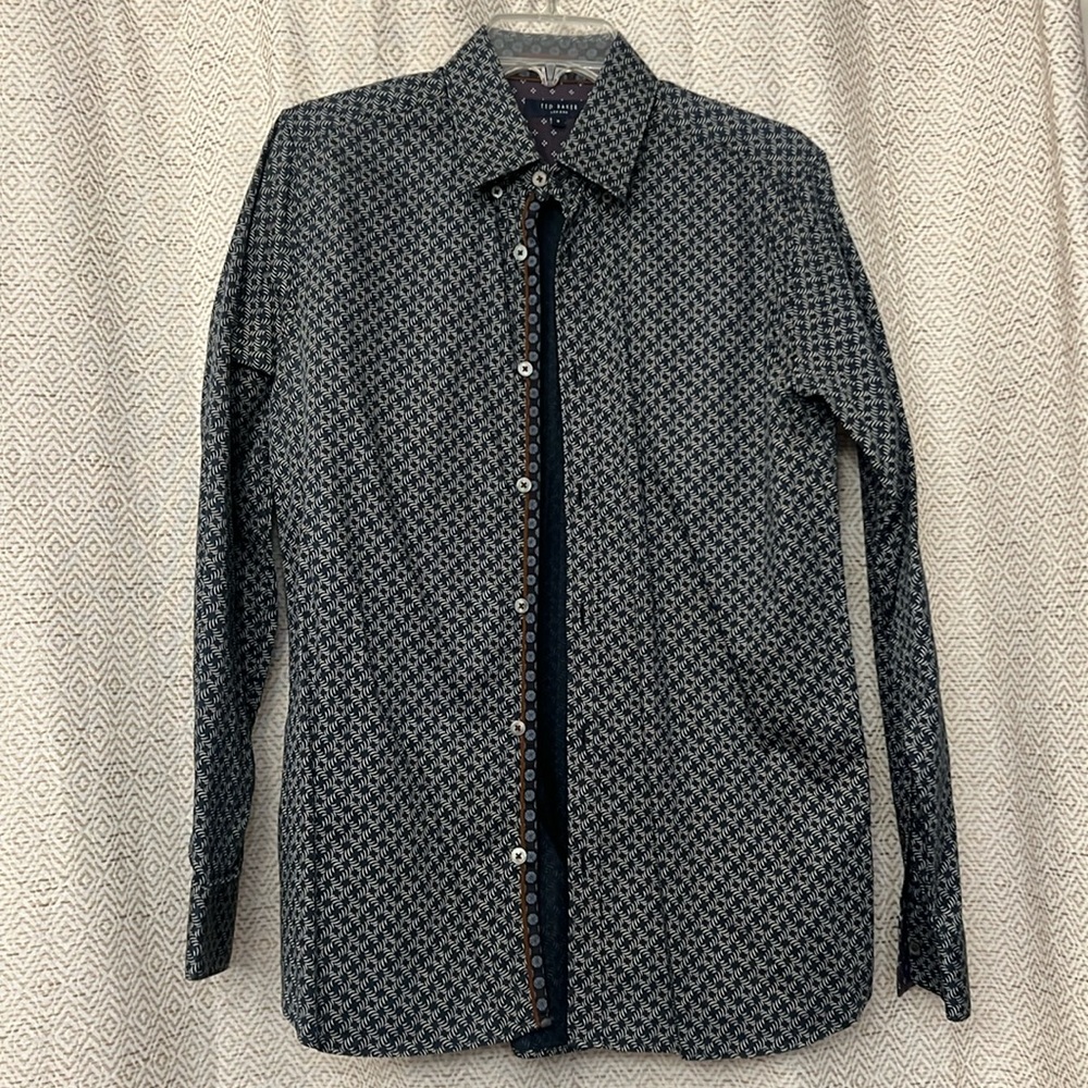 Ted Baker London Size 3 Dress Shirt